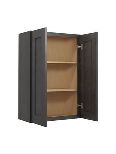 SCN-W2436: Shaker Cinder 24″ Double Door 36″ High Wall Cabinet