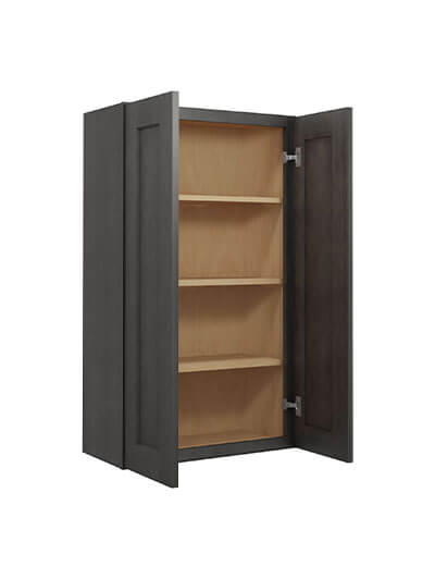 SCN-W2442: Shaker Cinder 24″ Double Door 42″ High Wall Cabinet