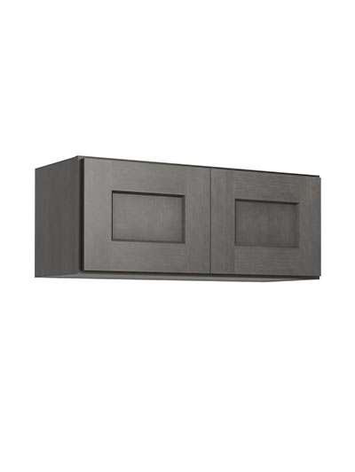Shaker Cinder W3012 Bridge Cabinet Closed