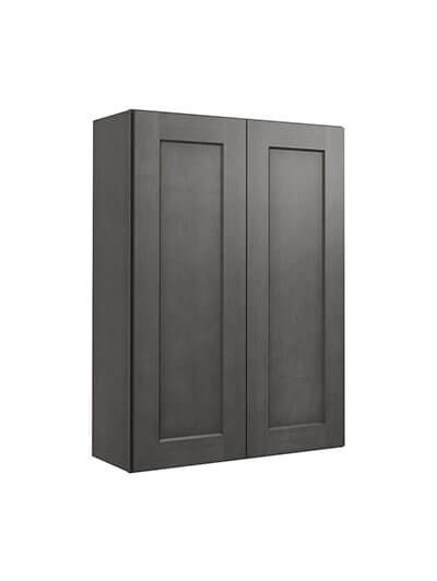 Shaker Cinder W3042 Double Door Wall Cabinet Closed