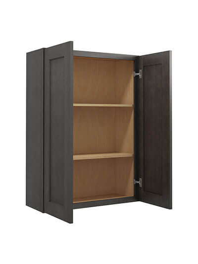 SCN-W3042: Shaker Cinder 30″ Double Door 42″ High Wall Cabinet