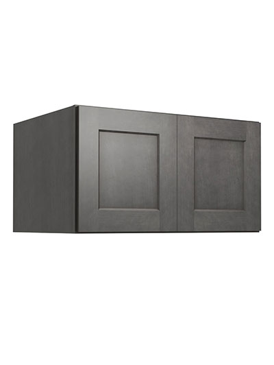 Shaker Cinder W331824 Wall Refrigerator Cabinet Closed