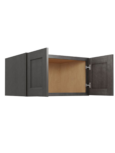 SCN-W331824: Shaker Cinder 33″ Wall Refrigerator Cabinets 18″ H (24″ Deep)