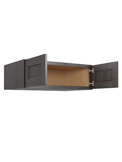 SCN-W361224: Shaker Cinder 36″ Wall Refrigerator Cabinet 12″ H (24″ Deep)