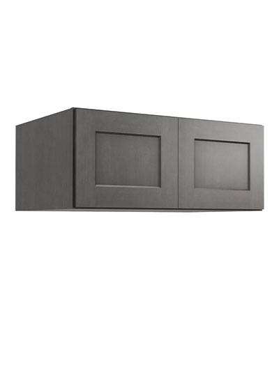 Shaker Cinder W361524 Wall Refrigerator Cabinet Closed
