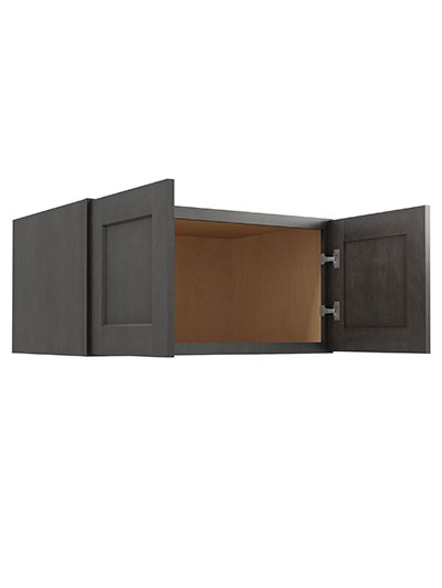 SCN-W361824: Shaker Cinder 36″ Wall Refrigerator Cabinets 18″ H (24″ Deep)