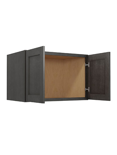 SCN-W362424: Shaker Cinder 36″ Wall Refrigerator Cabinet 24″ H (24″ Deep)