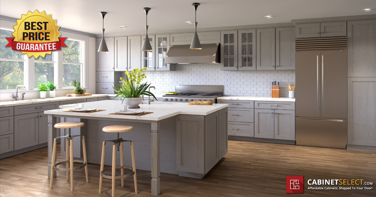 Light Grey Kitchen Cabinets | CabinetSelect.com
