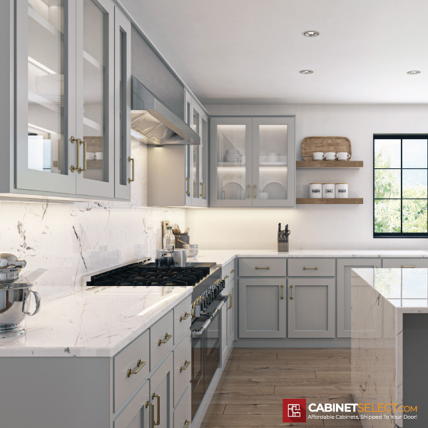 Luxor Misty Grey Kitchen Cabinet Line Category | CabinetSelect.com
