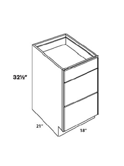 L05-VDB18-HA: Luxor Harvest 18″ Vanity Drawer Base Cabinet ADA