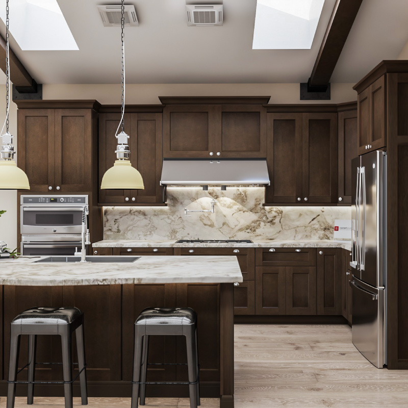 Rockport Walnut Kitchen Cabinets | CabinetSelect.com
