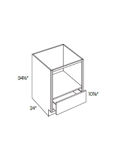 L10-MCB30: Luxor White Microwave Base Cabinet