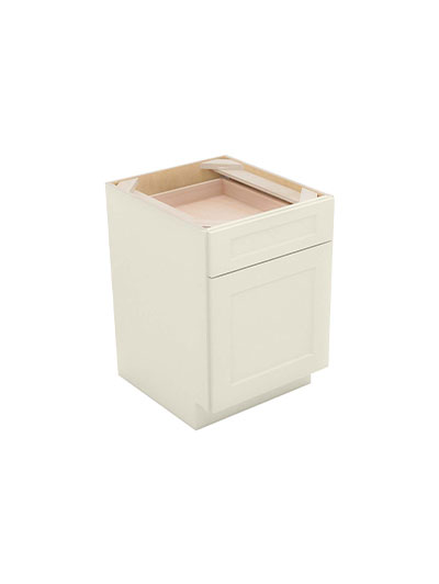 Shaker Antique White B21 Base Cabinet Closed