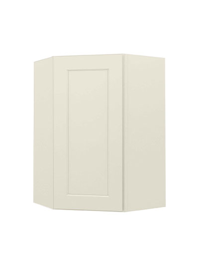 Shaker Antique White Dcw2436 Diagonal Wall Cabinet Closed