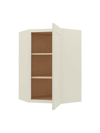 SA-DCW2436: Shaker Antique White 36″ High Diagonal Wall Cabinet
