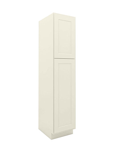 Shaker Antique White U188424 Utility Cabinet Closed