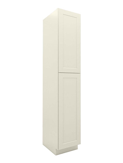 Shaker Antique White U189624 Utility Cabinet Closed