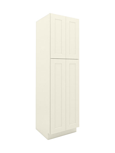 Shaker Antique White U248424 Utility Cabinet Closed