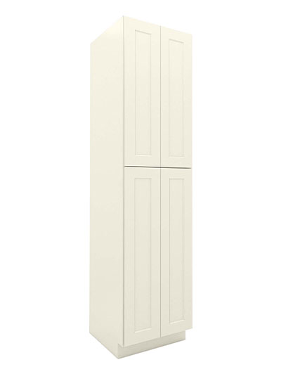 Shaker Antique White U249624 Utility Cabinet Closed