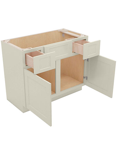 SA-VSD42: Shaker Antique White 42″ Vanity Combo Base