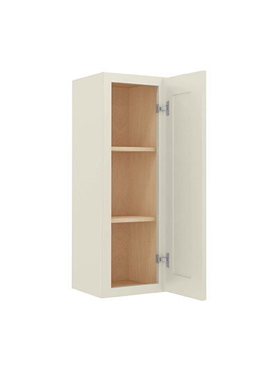 SA-W1236: Shaker Antique White 12″ Single Door 36″ High Wall Cabinet