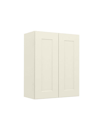 Shaker Antique White W2430 Wall Cabinet Closed