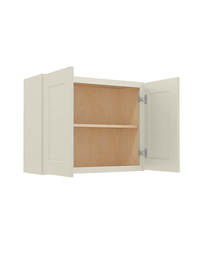 SA-W3024: Shaker Antique White 30″ Bridge Cabinet 24″ High