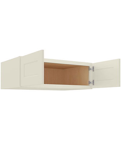 SA-W361224: Shaker Antique White 36″ Wall Refrigerator Cabinet 12″ H (24″ Deep)