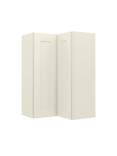 Shaker Antique White Wer2436 Wall Easy Reach Cabinet Closed