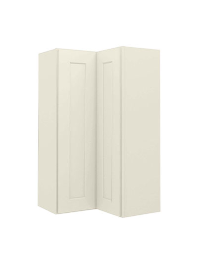 Shaker Antique White Wer2442 Wall Easy Reach Cabinet Closed