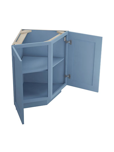 AX-AB24 (Base): Xterra Blue Shaker 24″ Angle Base End Cabinet