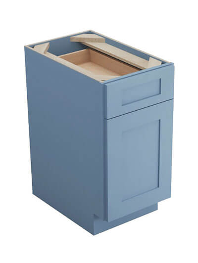 Xterra Blue Shaker B15 Base Cabinet Closed
