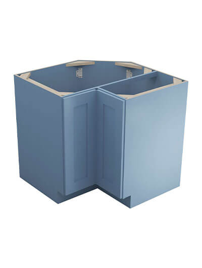 Xterra Blue Shaker Ls3612 Lazy Susan Base Cabinet Closed