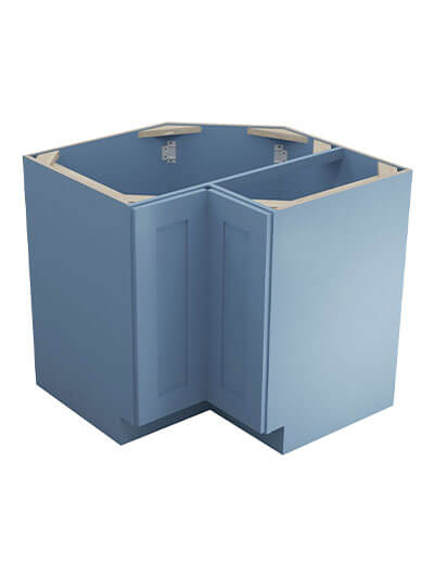Xterra Blue Shaker Ls3612s Easy Reach Corner Cabinet Closed