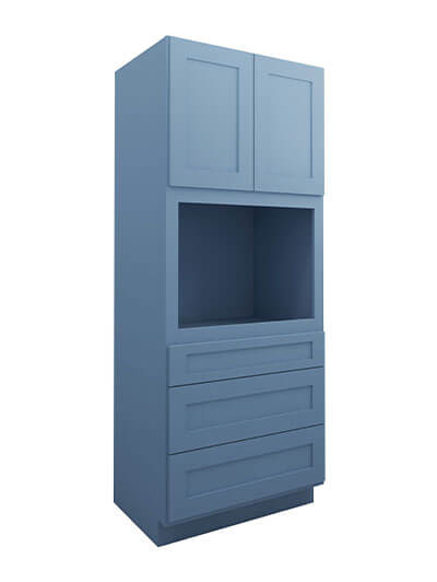 Xterra Blue Shaker Oc3384b Oven Cabinet Closed