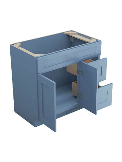 AX-S3621BDR-34-1/2″: Xterra Blue Shaker 36″ Right Drawers (2) Vanity