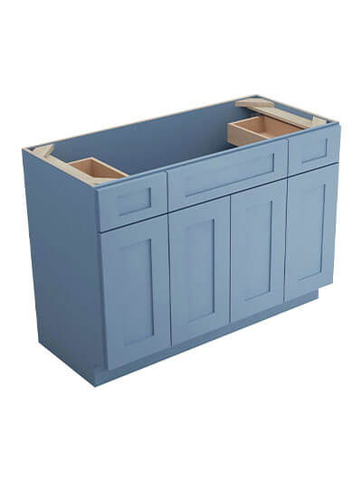 Xterra Blue Shaker S4821b12d Drawer Vanity Closed