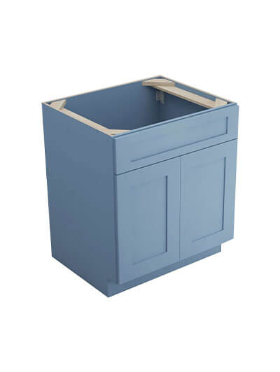 Xterra Blue Shaker Sb30b Sink Base Cabinet Closed
