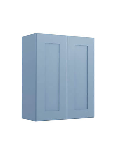 Xterra Blue Shaker W2430b Wall Cabinet Closed