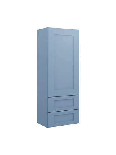 Xterra Blue Shaker W2d1848 Drawer Wall Cabinet Closed