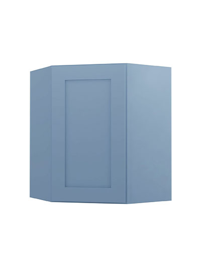 Xterra Blue Shaker Wdc2430 Diagonal Corner Wall Cabinet Closed