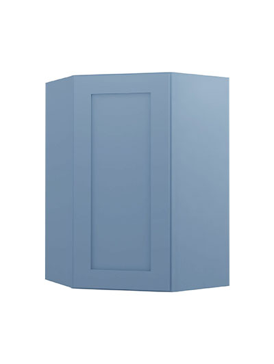 Xterra Blue Shaker Wdc2436 Diagonal Corner Wall Cabinet Closed
