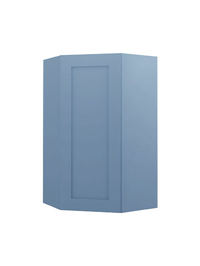 Xterra Blue Shaker Wdc2442 Diagonal Corner Wall Cabinet Closed