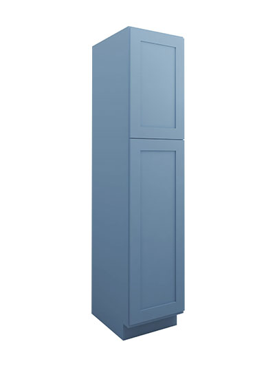 Xterra Blue Shaker Wp1884 2 Door Pantry Cabinet Closed