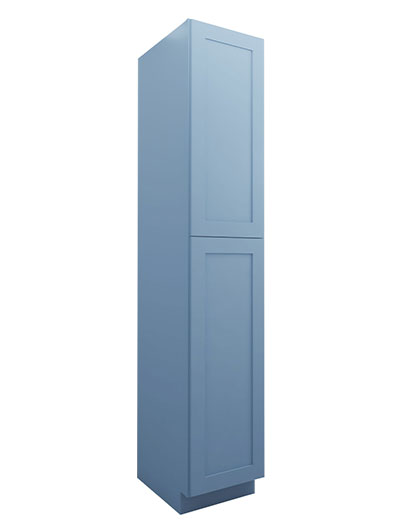 Xterra Blue Shaker Wp1896 2 Door Pantry Cabinet Closed