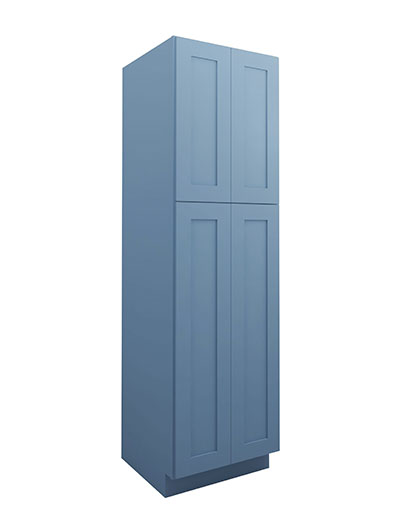 Xterra Blue Shaker Wp2484b 4 Door Pantry Cabinet Closed