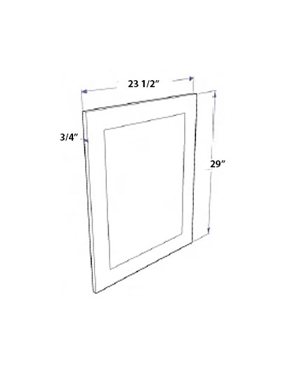 Natural Shaker Base Deco Door
