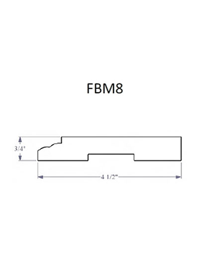 Natural Shaker Furniture Base Molding
