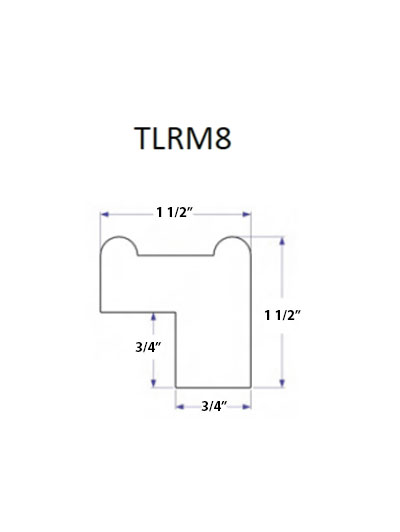 Natural Shaker Light Rail Molding