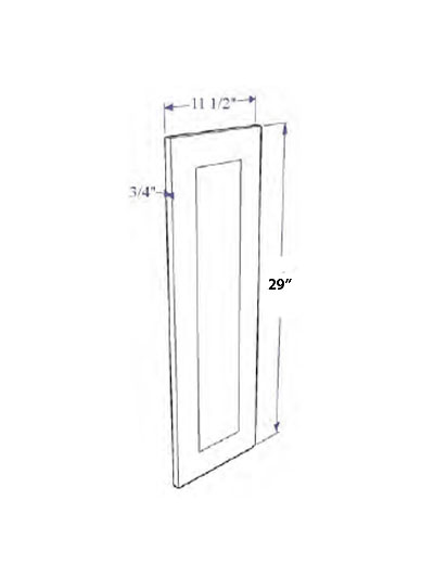 Natural Brown Shaker WDD1230 Wall Deco Door